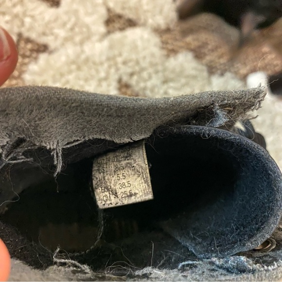 Skechers Vintage Black Leather Heeled Boots size 8.5 - Picture 9 of 10